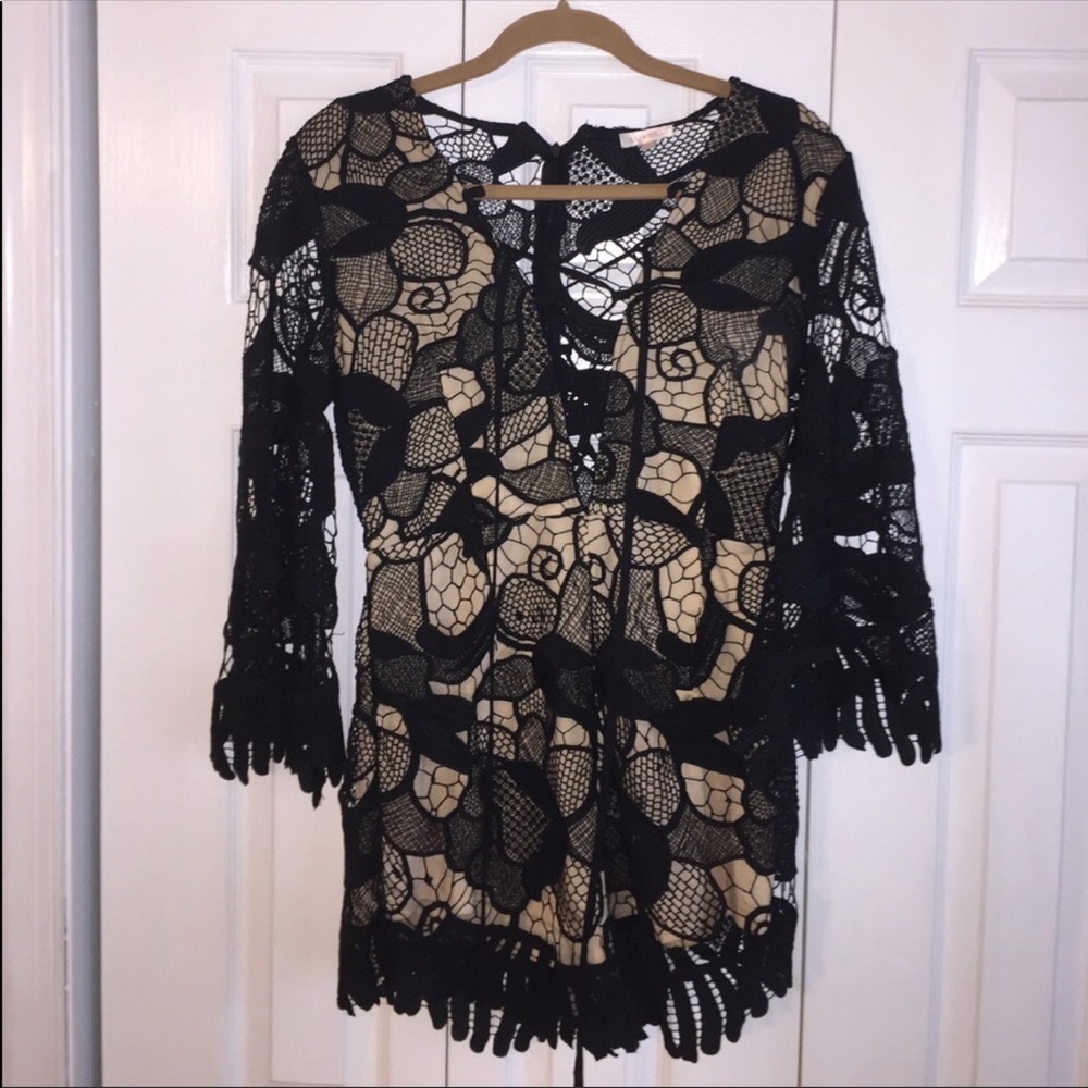 Dor L’Dor Lace Up Romper